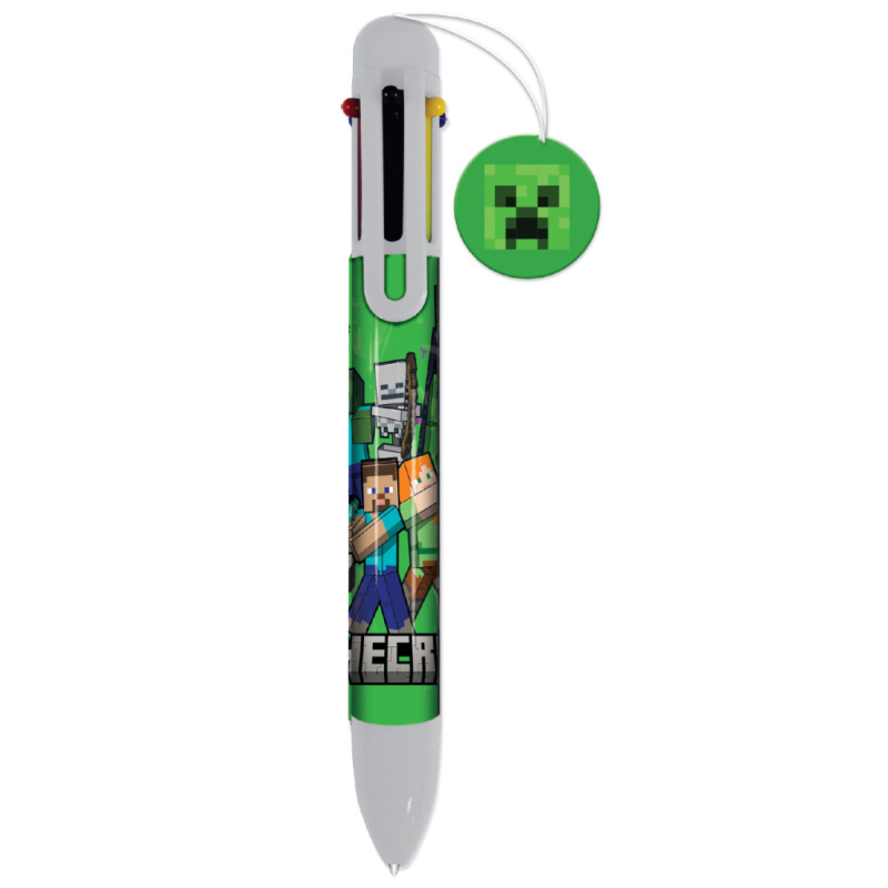 Minecraft barevné pero s přívěškem Creeper
