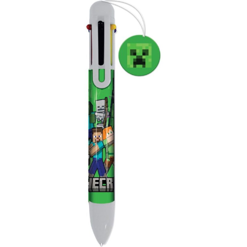 Minecraft barevné pero s přívěškem Creeper