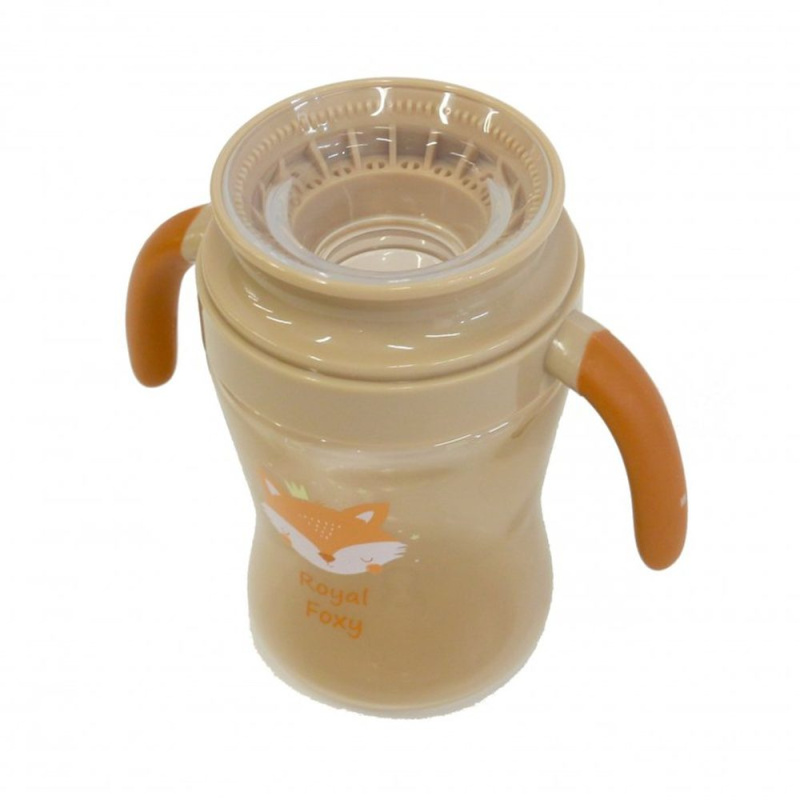 Bo Jungle Drinking Cup 360° tréninkový hrnek 6m+ Royal Foxy 240 ml
