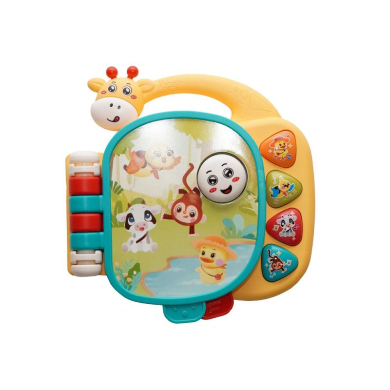 Bo Jungle Musical Giraffe Booklet hudební hračka 12m+ 1 ks