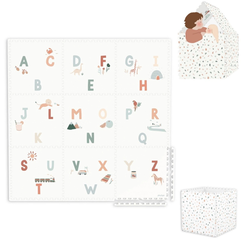 Hrací podložka a úložný box 2v1 Play&Go EEVAA alphabet