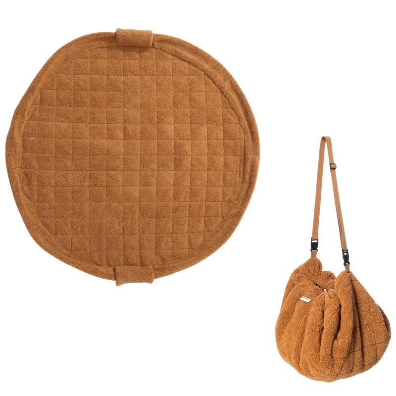 Play&Go Noomad soft teddy hrací deka a vak na hračky brown