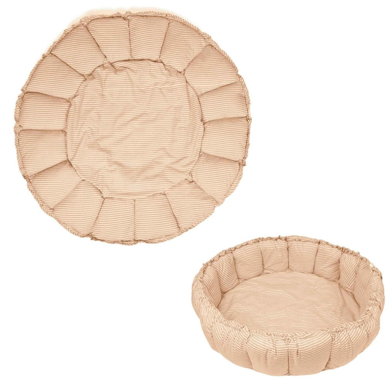 Play&Go Coco Bloom dětské hnízdo 3v1 stripes brown