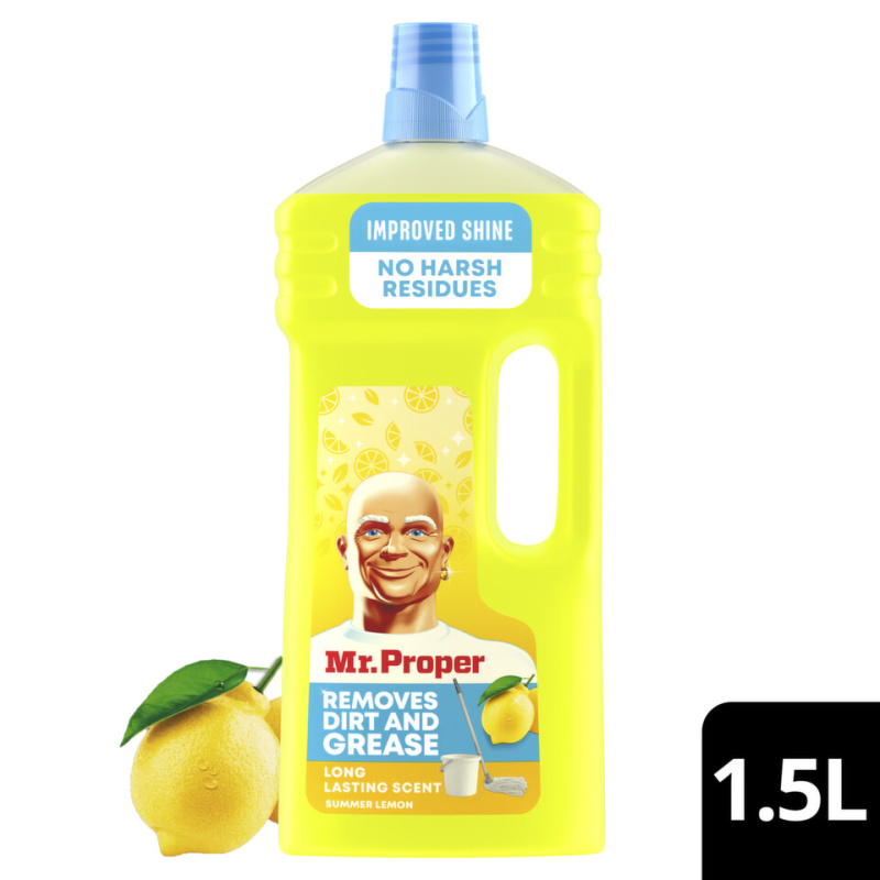 MR.PROPER Víceúčelový čisticí prostředek na podlahy Lemon 1,5 l