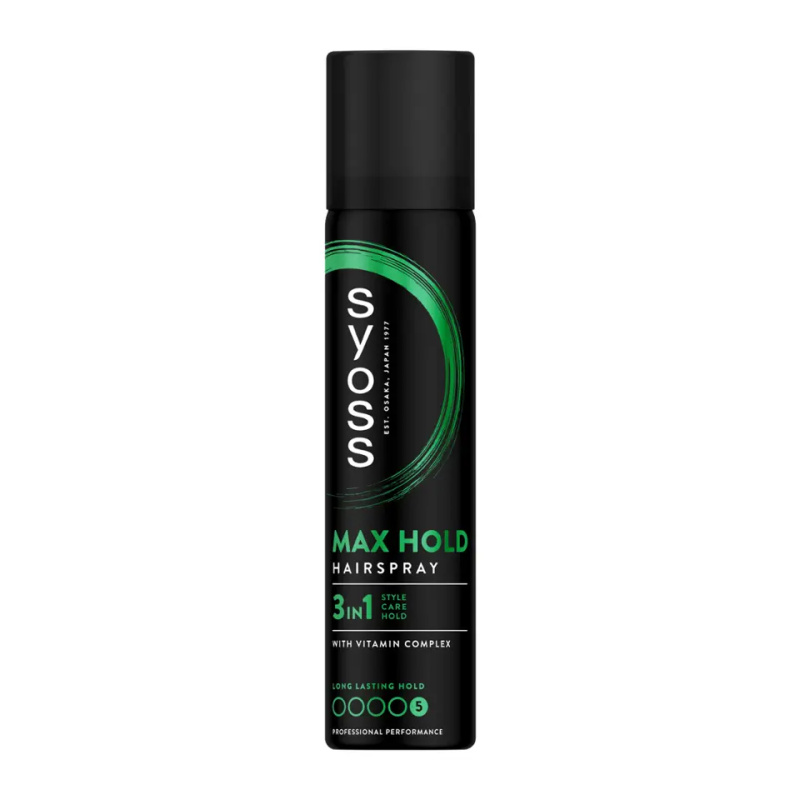 Syoss Max Hold lak na vlasy s extra silnou fixací mini 75 ml
