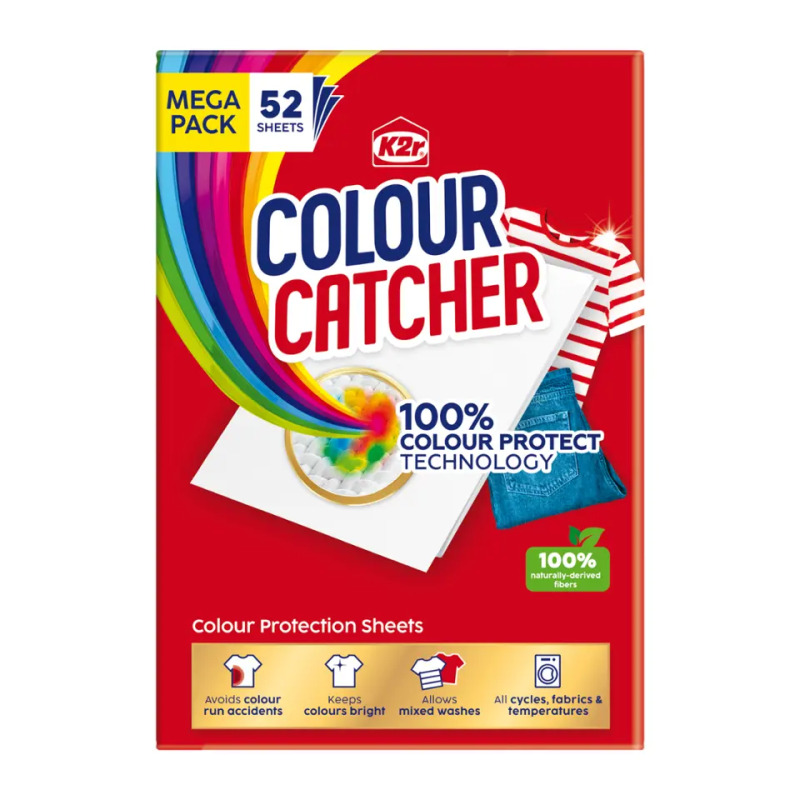 K2r Prací ubrousky proti obarvení prádla Color Catcher 52 ks