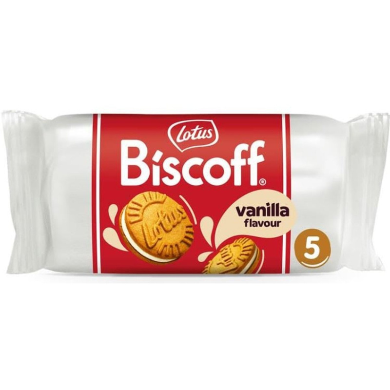 Lotus Biscoff sušenky plněné krémem s vanilkovou příchutí