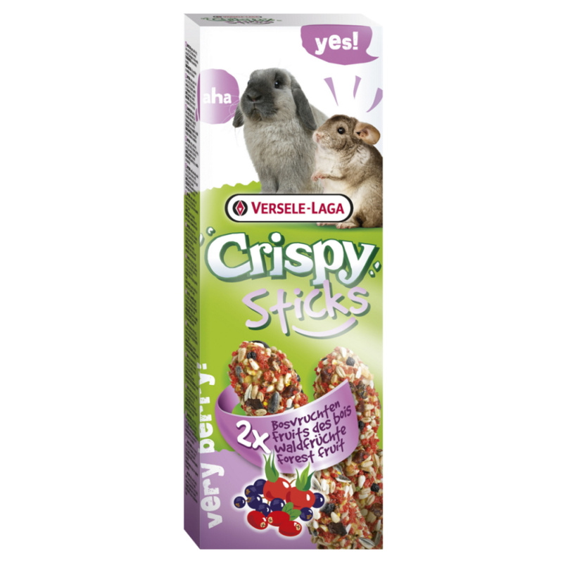 Tyčinky VERSELE-LAGA Crispy s lesním ovocem pro králíky a činčily 110 g