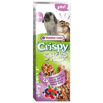 Tyčinky VERSELE-LAGA Crispy s lesním ovocem pro králíky a činčily 110 g