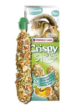 Tyčinky VERSELE-LAGA Crispy s exotickým ovocem pro křečky a veverky 110 g