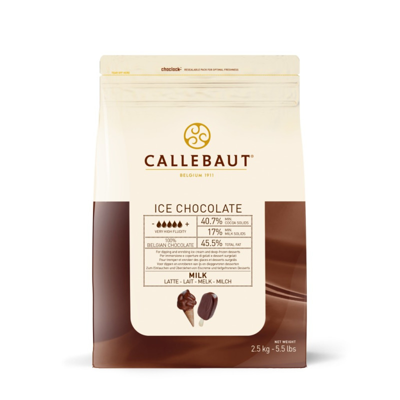 Barry Callebaut Balení Callebaut ICE Choc Milk 2,5kg (mléčná čokoláda k polévání)
