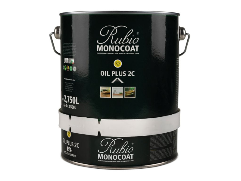 Rubio | Oil Plus 2C probarvený olej s akcelerátorem ZDROJ - NEMAZAT ml na metr: 20, Oil Plus 2C: Oil Plus 2C - Black, Velikost balení: 3,5L