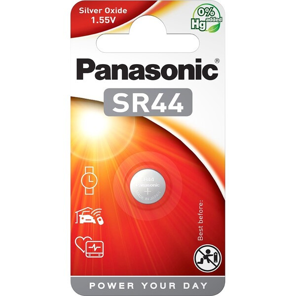 Panasonic SR44 stříbrooxidová baterie do hodinek (1ks)
