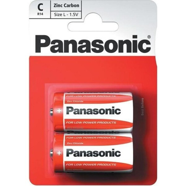 Panasonic Red Zinc C zinkouhlíková baterie (2ks)