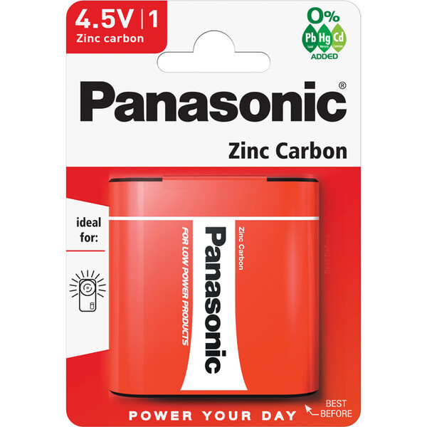 Panasonic Red Zinc 4.5V/3R12 zinkouhlíková baterie (1ks)