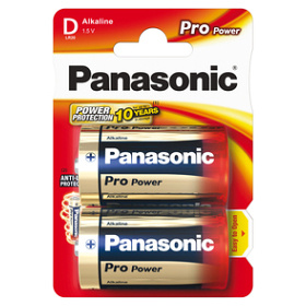 Panasonic Pro Power Gold typ D alkalická baterie, 2 ks