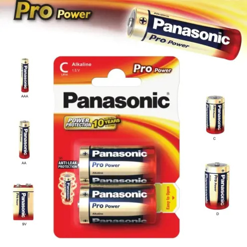 Panasonic Pro Power Gold typ C alkalická baterie, 2 ks