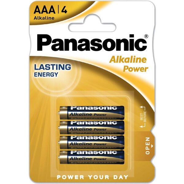 Panasonic Alkaline Power AAA alkalická baterie LR03 (4ks)