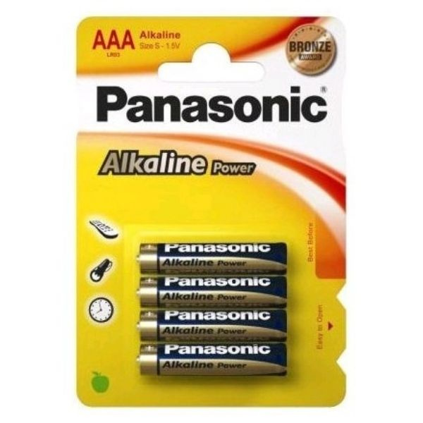 Panasonic Alkaline Power AAA alkalická baterie LR03 (4ks)