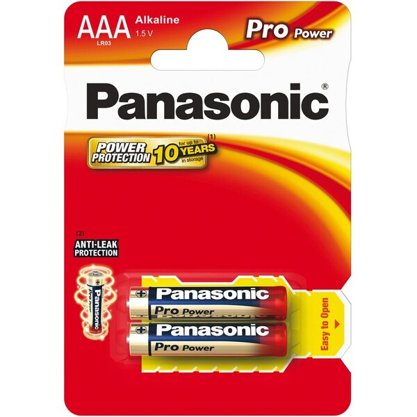 Panasonic Pro Power AAA alkalická baterie (2ks)