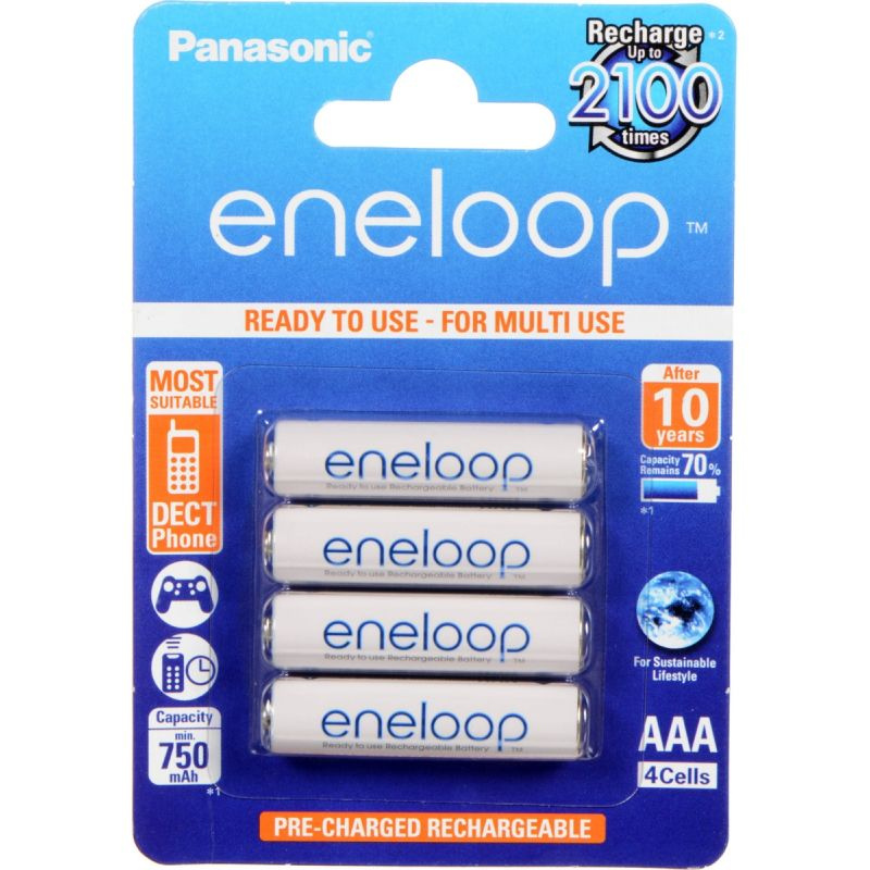 PANASONIC Eneloop AAA NiMH 800mAh / 4ks