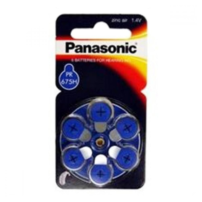 Panasonic PR675 (PR44) zinkovzduchová baterie do naslouchadel (6ks)