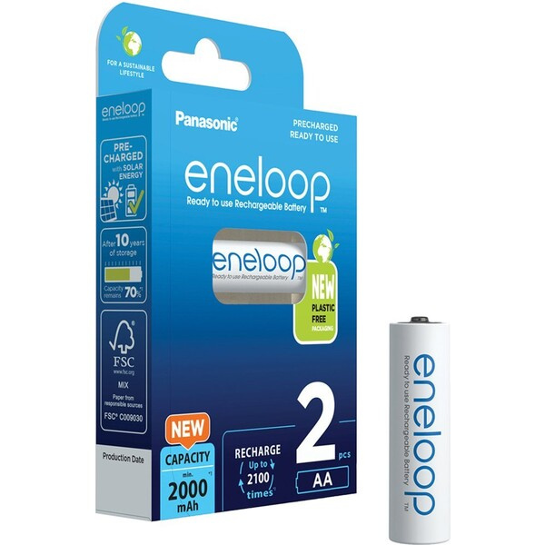 Panasonic Eneloop AA 2ks 3MCCE/2BE Bílá