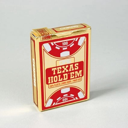 Karty na poker Texas Hold’em – plastové, velký index, 54 karet