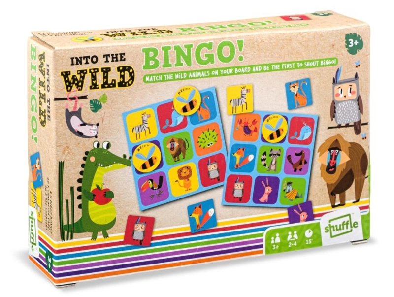 Bingo Into the Wild – dětská vzdělávací hra Shuffle