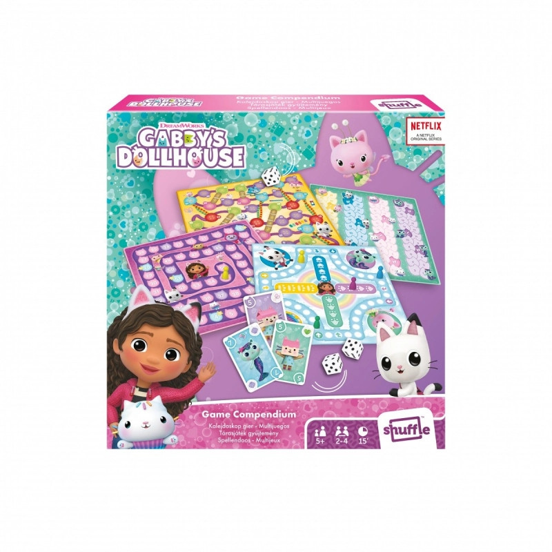 Gabby’s Dollhouse Kaleidoskop – sada deskových a karetních her pro děti