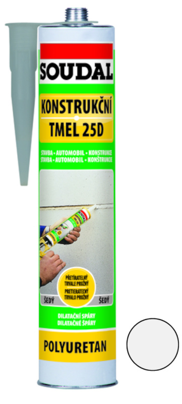 Tmel konstrukční Soudal 25D bílý 280 ml