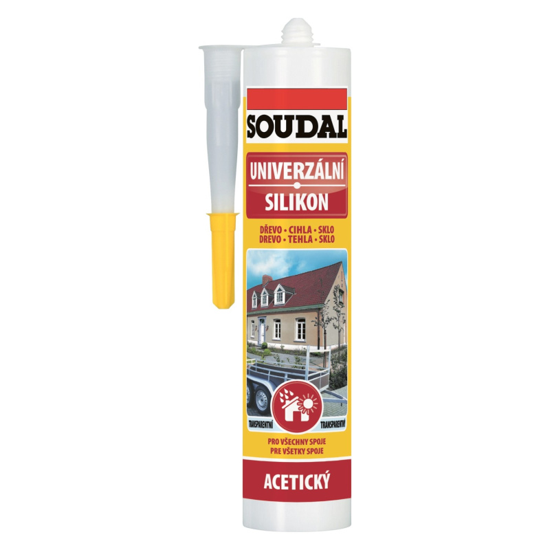 Silikon univerzální Soudal šedý 280 ml