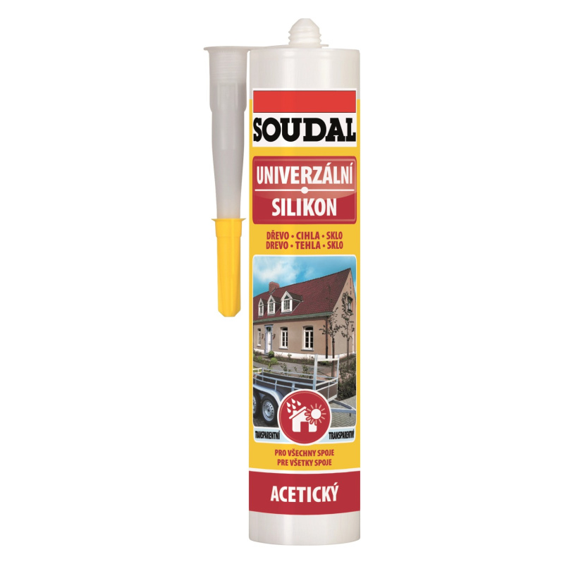 Silikon univerzální Soudal černý 280 ml
