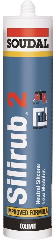 Tmel silikonový Soudal SILIRUB 2 transparentní 310 ml