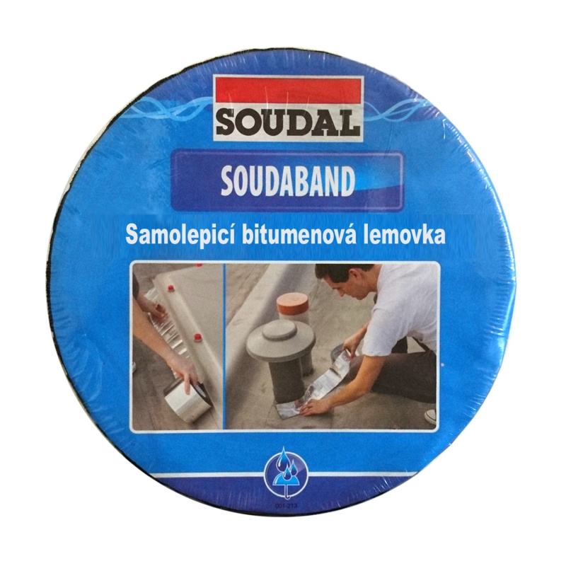 Soudal Samolepicí bitumenová lemovka SOUDABAND hliník 15 cm x 10 m