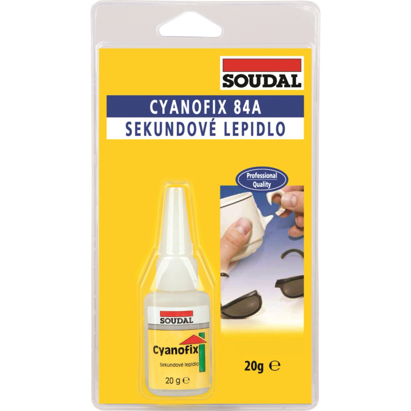 Soudal Vteřinové lepidlo CYANOFIX 84A 20 g