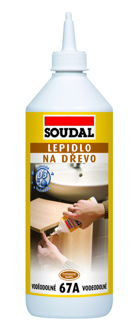 Lepidlo na dřevo Soudal 67A vodostálé 750 g
