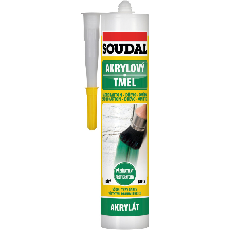 Tmel akrylový Soudal šedý 280 ml