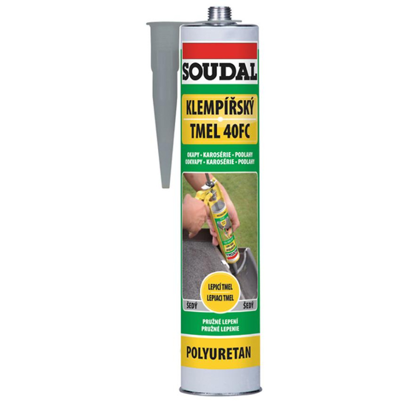 Tmel klempířský Soudal 40FC šedý 280 ml