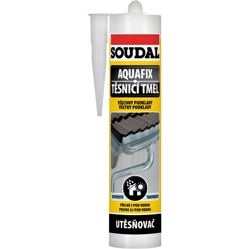 Tmel těsnicí Soudal AQUAFIX transparentní 300 ml