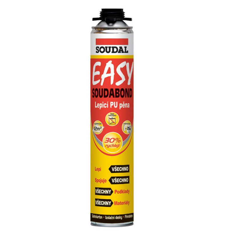 Pěna lepicí Soudal SOUDABOND EASY pistolová 750 ml