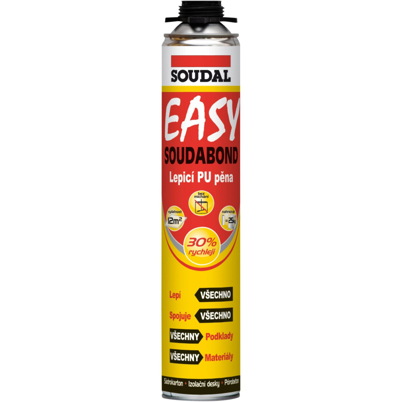 Pěna lepicí Soudal SOUDABOND EASY pistolová 750 ml