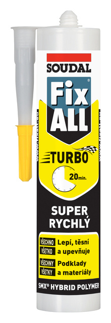 Tmel lepicí Soudal FIX ALL TURBO bílý 290 ml