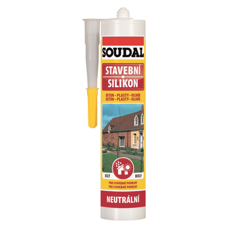 Soudal Stavební silikon bílý 300 ml