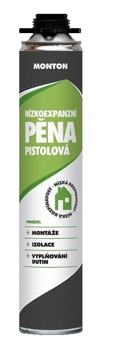 Pěna montážní nízkoexpanzní Soudal Monton pistolová 750 ml