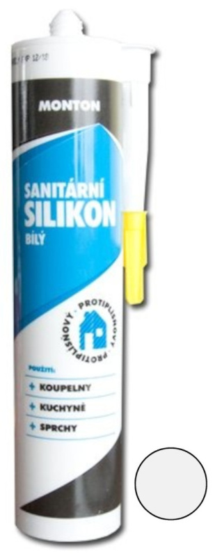 Silikon sanitární Soudal Monton bílý 310 ml