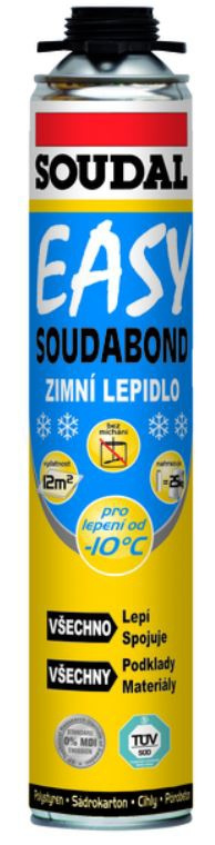 Pěna lepicí Soudal SOUDABOND EASY pistolová zimní 750 ml