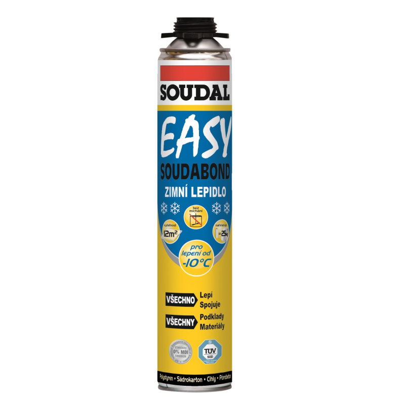 Pěna lepicí Soudal SOUDABOND EASY pistolová zimní 750 ml