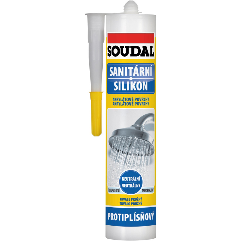 Soudal Sanitární neutrální silikon transparentní 280 ml