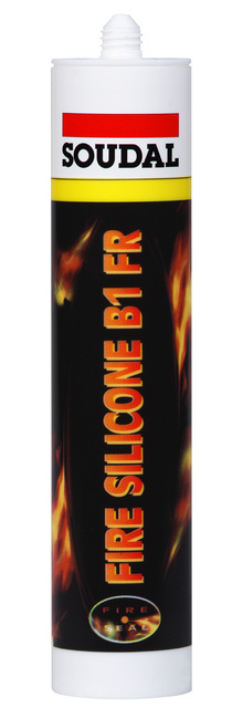 Tmel protipožární Soudal FIRE SILICONE B1 FR 300 ml